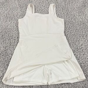 Old Navy Girls White tennis dress with shorts